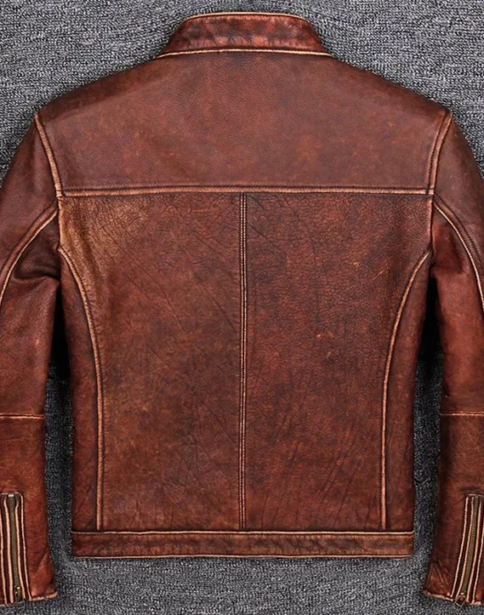 Cowhide Leather Jacket - Image 2