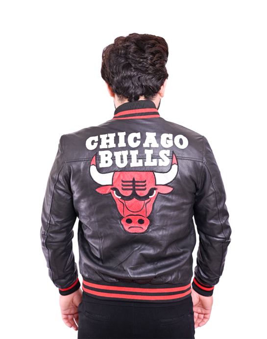 Chicago Letterman Leather Jacket - Image 5