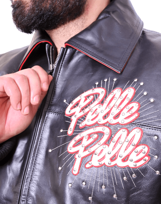 Men's World Famous Soda Club Leather Jacket - Image 5